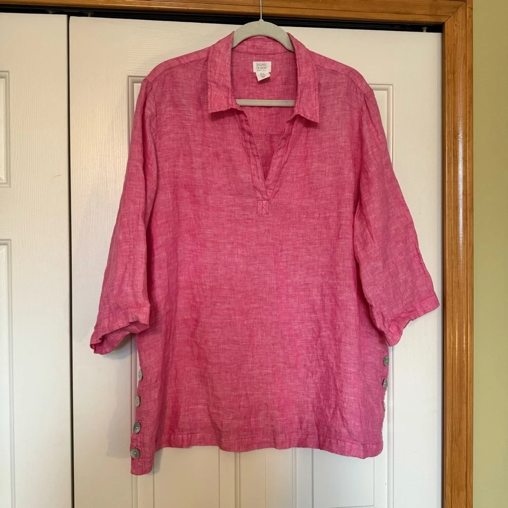 Sigrid Olsen 100% Linen‎ Tunic